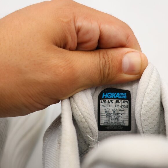 Hoka One One Skyward X Men’s Size 12.5 D Sneakers Cosmic Grey Blue 1147911 CRYS - Picture 3 of 10